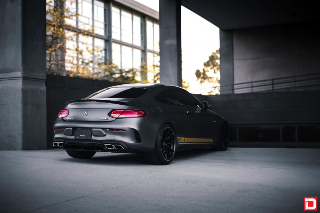 mercedes benz c63s amg ms03 matte black yellow accent klassen klassenid wheels custom bespoke rims wheel vossen forgiato adv1 anrky hre performance al13 brixton