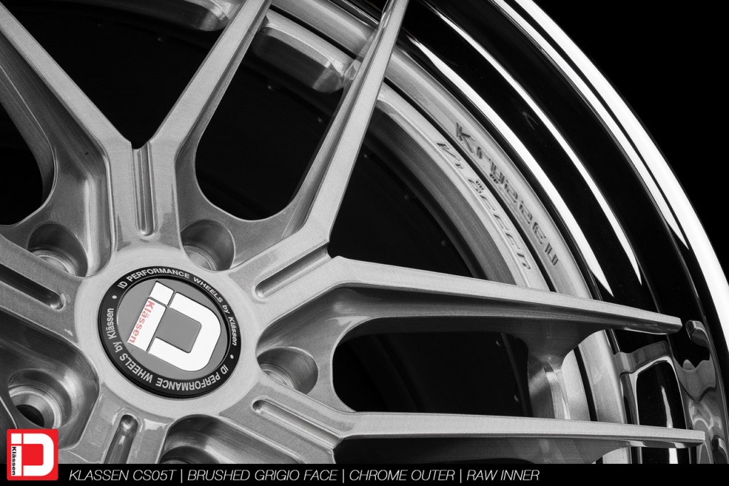 klassen klassenid wheels rims custom concave forged three piece cs05t brushed grigio chrome lip