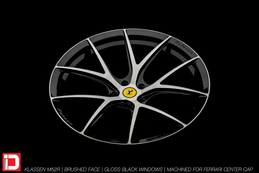 m52r gloss black brushed face klassen klassenid wheels custom bespoke rims wheel vossen forgiato adv1 anrky hre performance al13 brixton
