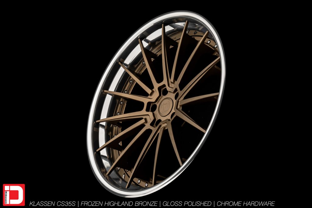 cs35s matte highland bronze polished lip klassen klassenid wheels custom bespoke rims wheel vossen forgiato adv1 anrky hre performance al13 brixton