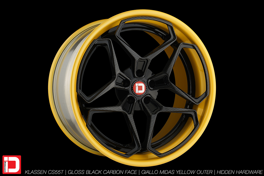 cs55t gloss black carbon face giallo midas klassen klassenid wheels custom bespoke rims wheel vossen forgiato adv1 anrky hre performance al13 brixton