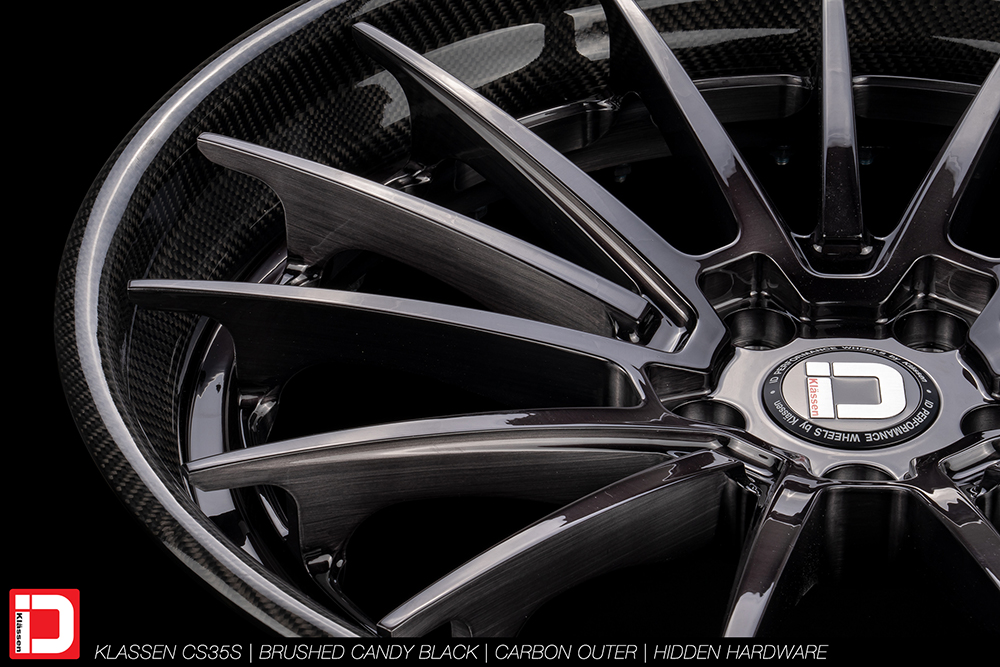 cs35s brushed candy black carbon fiber lip klassen klassenid wheels custom bespoke rims wheel vossen forgiato adv1 anrky hre performance al13 brixton
