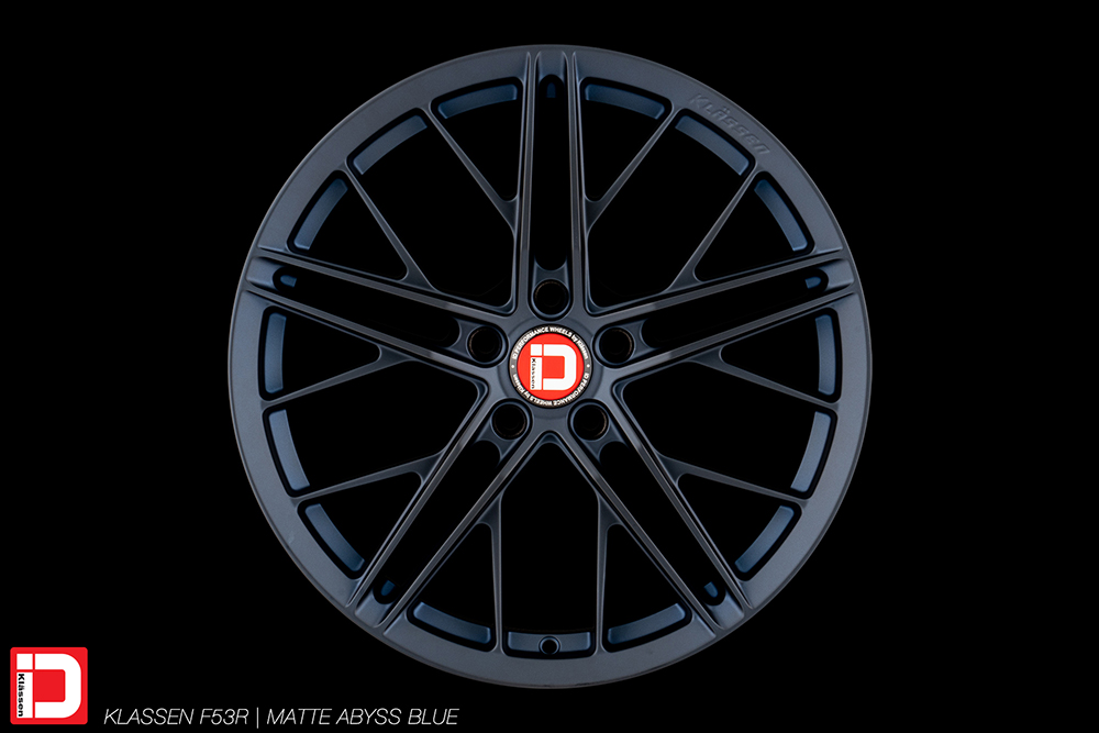 f53r matte abyss blue klassen klassenid wheels custom bespoke rims wheel vossen forgiato adv1 anrky hre performance al13 brixton