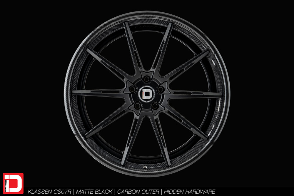 cs07r matte black carbon fiber lip klassen klassenid wheels custom bespoke rims wheel vossen forgiato adv1 anrky hre performance al13 brixton