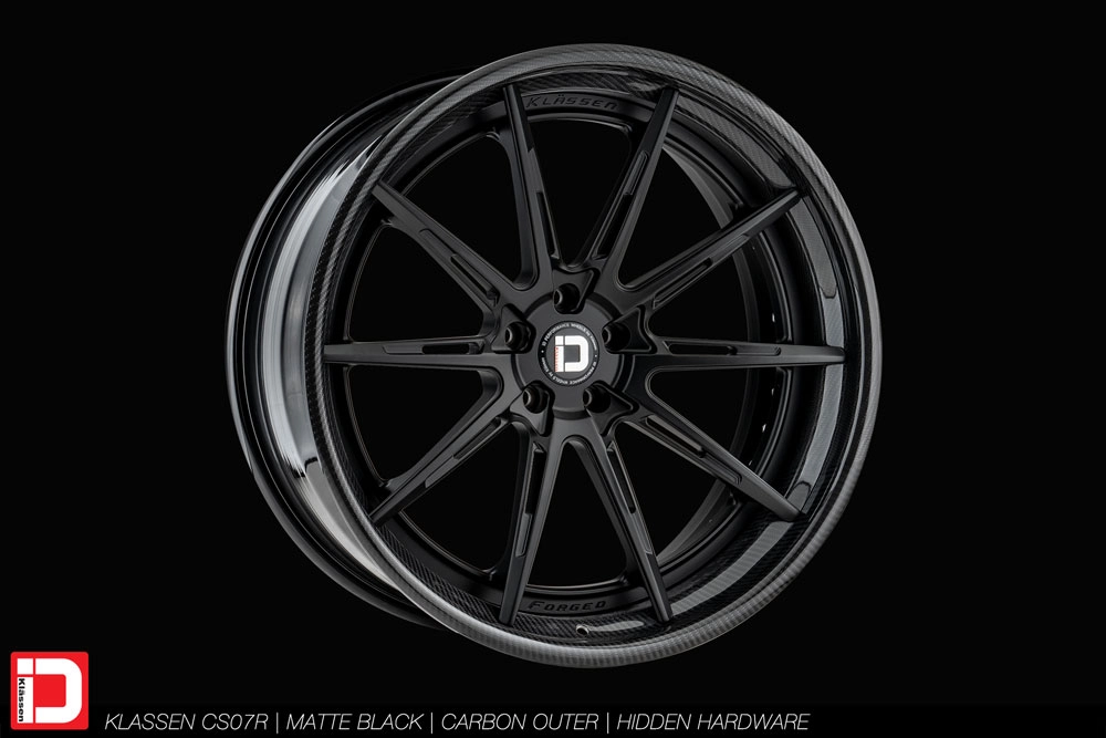 cs07r matte black carbon fiber lip klassen klassenid wheels custom bespoke rims wheel vossen forgiato adv1 anrky hre performance al13 brixton